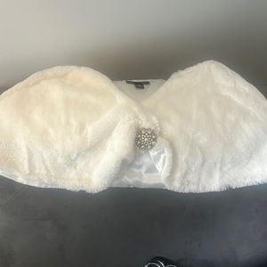 Fuzzy dress cover/shawl